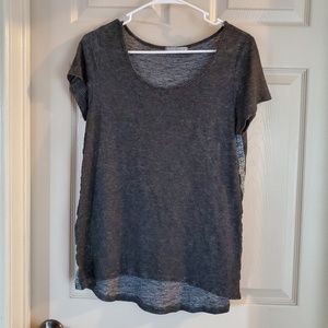 Grey tee with side detail